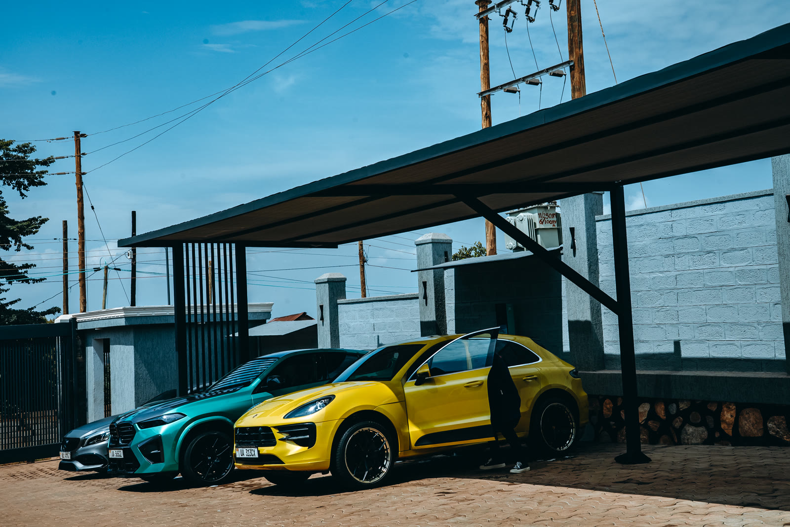 Customer Vehicles Under Carport