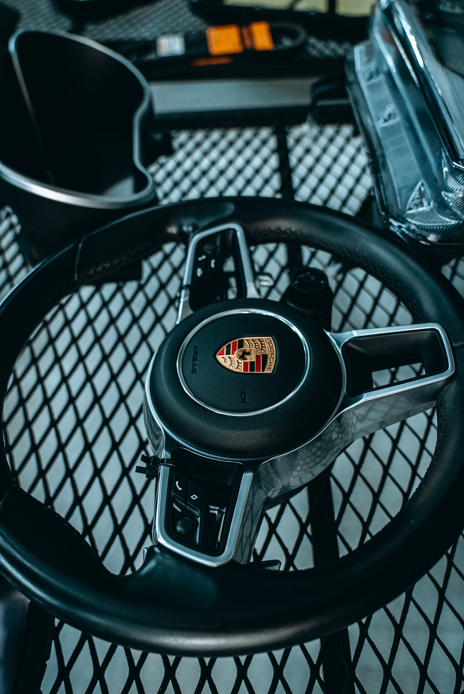 Porsche Steering Wheel Detail